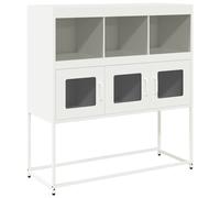 (white) vidaXL Sideboard Mustard Yellow 100.5x39x107 cm Cold-rolled Steel