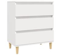 (white) vidaXL Sideboard Side Cabinet Organiser Cupboard Highboard Engineered Wood