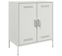 (white) vidaXL Sideboard Side Cupboard Cabinet Organiser Highboard Olive Green Steel