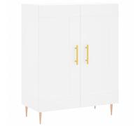 (white) vidaXL Sideboard Storage Cabinet Cupboard High Gloss White Engineered Wood