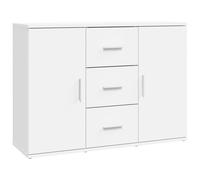 (white) vidaXL Sideboard Storage Cabinet Cupboard Highboard Cabinet Engineered Wood