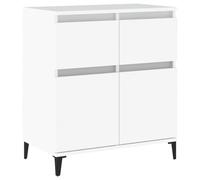 (white) vidaXL Sideboard Storage Cabinet Cupboard Highboard for Home Engineered Wood