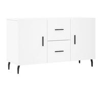 vidaXL Sideboard, Side Cabinet with Doors, Storage Cabinet for Living Room Office, Cupboard, Modern Style, Modern Style, White Engineered Wood