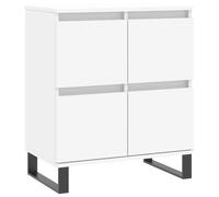 (white) vidaXL Sideboard Storage Cabinet Side Cabinet Cupboard White Engineered Wood