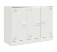 (white) vidaXL Sideboard Storage Cupboard Side Cabinet Highboard Mustard Yellow Steel