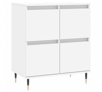 (white) vidaXL Sideboard Storage Side Cabinet Cupboard Grey Sonoma Engineered Wood