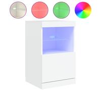Vidaxl Sideboard With Led Lights White 41X37X67 Cm