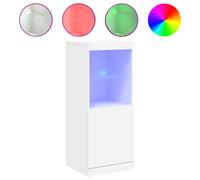 Vidaxl Sideboard With Led Lights White 41X37X100 Cm