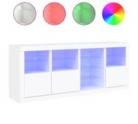 Sideboard with LED Lights Home Cupboard Side Cabinet Storage Highboard vidaXL
