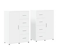 vidaXL Sideboards 2 pcs White 60x31x84 cm Engineered Wood, White