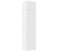 (white) vidaXL Slim Storage Cabinet Highboard Sideboard Concrete Grey Engineered Wood