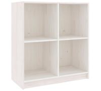 (white) vidaXL Solid Pinewood Sideboard Cupboard Bookcase Book Stand Multi Colours