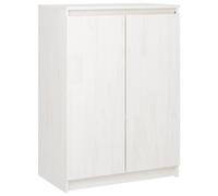 (white) vidaXL Solid Pinewood Sideboard Highboard Book Side Cabinet Multi Colours