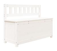 Vidaxl Bench White 110X41X76.5 Cm Solid Wood Pine
