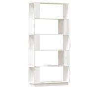 (white) vidaXL Solid Wood Pine Book Cabinet/Room Divider Bookcase Rack Multi Colours