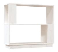 (white) vidaXL Solid Wood Pine Book Cabinet/Room Divider Rack Book Shelf Multi Colours