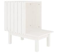 (white) vidaXL Solid Wood Pine Cat House Wooden Pet Cabin Cat Kennel Multi Colours