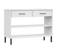 Solid Wood Pine Console Cabinet with Metal Legs OSLO Multi Colours vidaXL