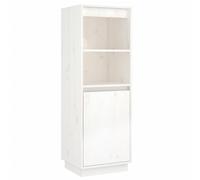 (white) vidaXL Solid Wood Pine Highboard Storage Cabinet Furniture Multi Colours
