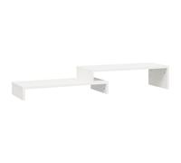 vidaXL Monitor Stand White (52-101)x22x14 cm Solid Wood Pine