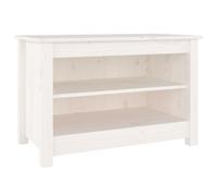 Solid Wood Pine Shoe Bench Wooden Storage Rack Multi Colours/Sizes vidaXL