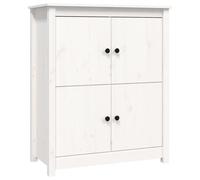 vidaXL Sideboard White 83x41.5x100 cm Solid Wood Pine NEW