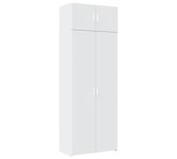 vidaXL Storage Cabinet White 80x42.5x225 cm Engineered Wood