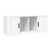 (White) vidaXL TV Cabinet Engineered Wood TV Console Media Sideboard Multi Colours