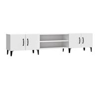 Vidaxl Tv Cabinet White 180X31.5X40 Cm Engineered Wood, White