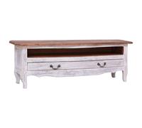 (white) vidaXL TV Cabinet White Solid Reclaimed Wood Sideboard Stereo Rack TV Chest