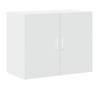 vidaXL Wall Cabinet, Storage Cupboard for Living Room, Wall Mounted Cabinet with Storage, Hanging Cabinet, Modern Style, White Engineered Wood
