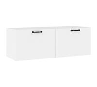 (White) vidaXL Wall Cabinet Engineered Wood Floating TV Unit Cabinet Multi Colours