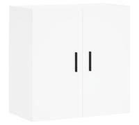(white) vidaXL Wall Cabinet Storage Cabinet Display Cabinet Brown Oak Engineered Wood