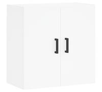(white) vidaXL Wall Cabinet Wall Display Cabinet High Gloss White Engineered Wood