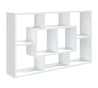 (white) vidaXL Wall Shelf Home Living Room Hanging Rack Floating Shelf Engineered Wood