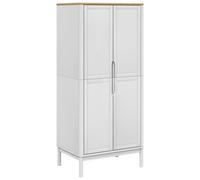 Wardrobe Closet Clothes Organiser Storage Cupboard Solid Wood Pine vidaXL
