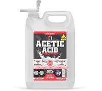White Vinegar 30% Acetic Acid Glyphosate Free Concentrate 6 x Stronger Than Regular White Vinegar | Cleaning Vinegar, Tough Stain Remover & Natural Weed Killer with tap (1, 5 Liter)