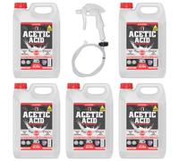 White Vinegar 30% Acetic Acid Glyphosate Free Concentrate 6 x Stronger Than Regular White Vinegar | Cleaning Vinegar, Tough Stain Remover & Natural Weed Killer with Long Hose Trigger (25 Litre)