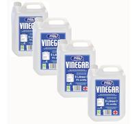 White Vinegar 5L | Food Grade | Suitable for Cleaning, Weed Killer, Limescale Remover, Glass Cleaner, Stain Remover, Baking, Pickling, Marinating | UK Made (Pack of 4)
