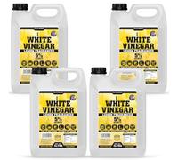 White Vinegar Lemon Fragranced 5 Litre | 5% Acidity Food Grade Vinegar | Acetic Acid Free | Multipurpose Cleaning, Descaling, Pickling, Cooking & Household Use (Pack of 4)