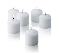 White Votive Candles - Box of 72 Unscented Candles - 10 Hour Burn Time - Bulk Candles for Weddings Parties Spas and Decorations