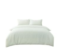 White Waffle Duvet Cover & Pillowcases Set, 200*200CM+50*75CM*2