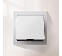 White Wall Access Panel for Plumbing & Electrical, Rust-Proof Maintenance Cover, 10x14in Concealed Lockable Inspection Hatch, Perfect for Service Door Applications