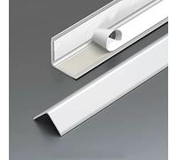 White Wall Corner Guards Narrow/Wide Table Edge Trim Metal Shield Protector for Drywall & Wallpaper Self Adhesive Fur Edging Wall Protection Solution
