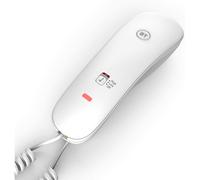 White Wall Mount Telephone Corded BT Landline Home Handset Phone Memory Mute