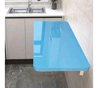 White Wall-Mounted Folding Table - Space-Saving Expandable Table for Small Spaces Perfect for Kitchen Dining Room or Laundry Room - Compact Design (89 x 51 cm)