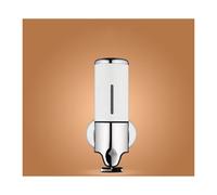 (White) Wall Mounted Soap Dispenser Stainless Steel 500ml Shower Pump for Bathroom Hotel