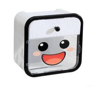 White Wall-Mounted Tissue Holder with Drawer Storage, Modern Bathroom Paper Dispenser for Easy Roll Replacement and Organized Essentials, 19x19x11cm