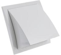 White Wall Outlet Duct Cowl 190mm X 190mm / 150mm