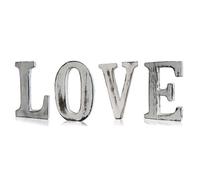 White Wash Shabby Chic Wooden Letters - LOVE